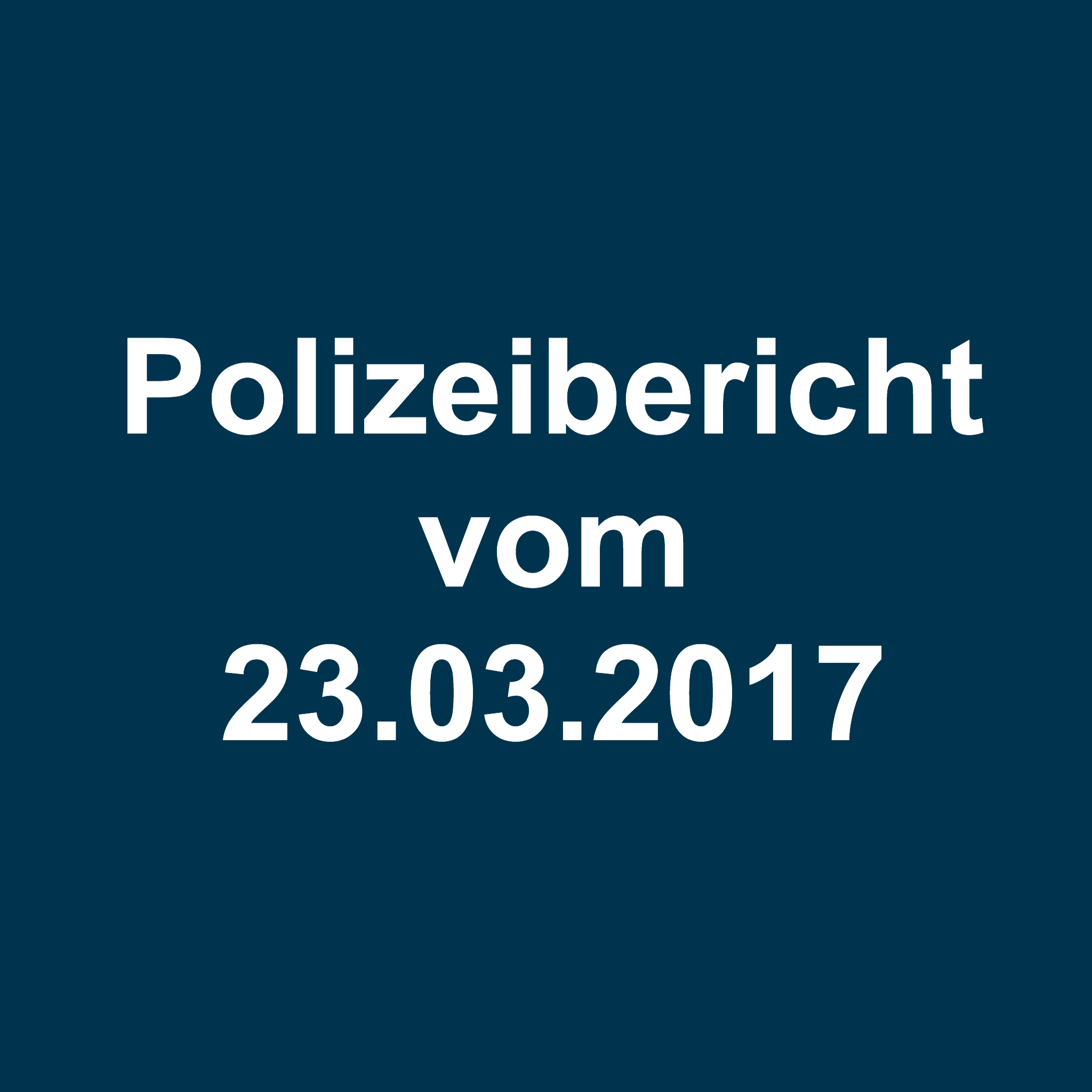 Polizeibericht fürstenwalde