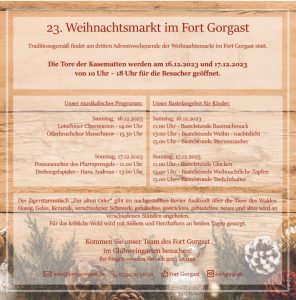 Weihnachtsmarkt Fort Gorgast